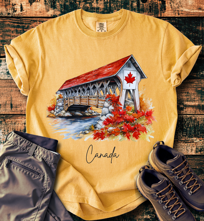 Autumn Maple Leaf Scenic T-Shirt