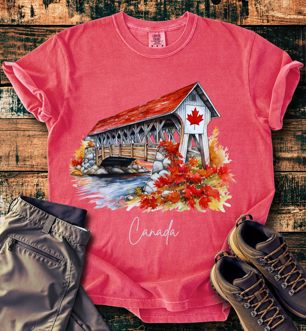 Autumn Maple Leaf Scenic T-Shirt