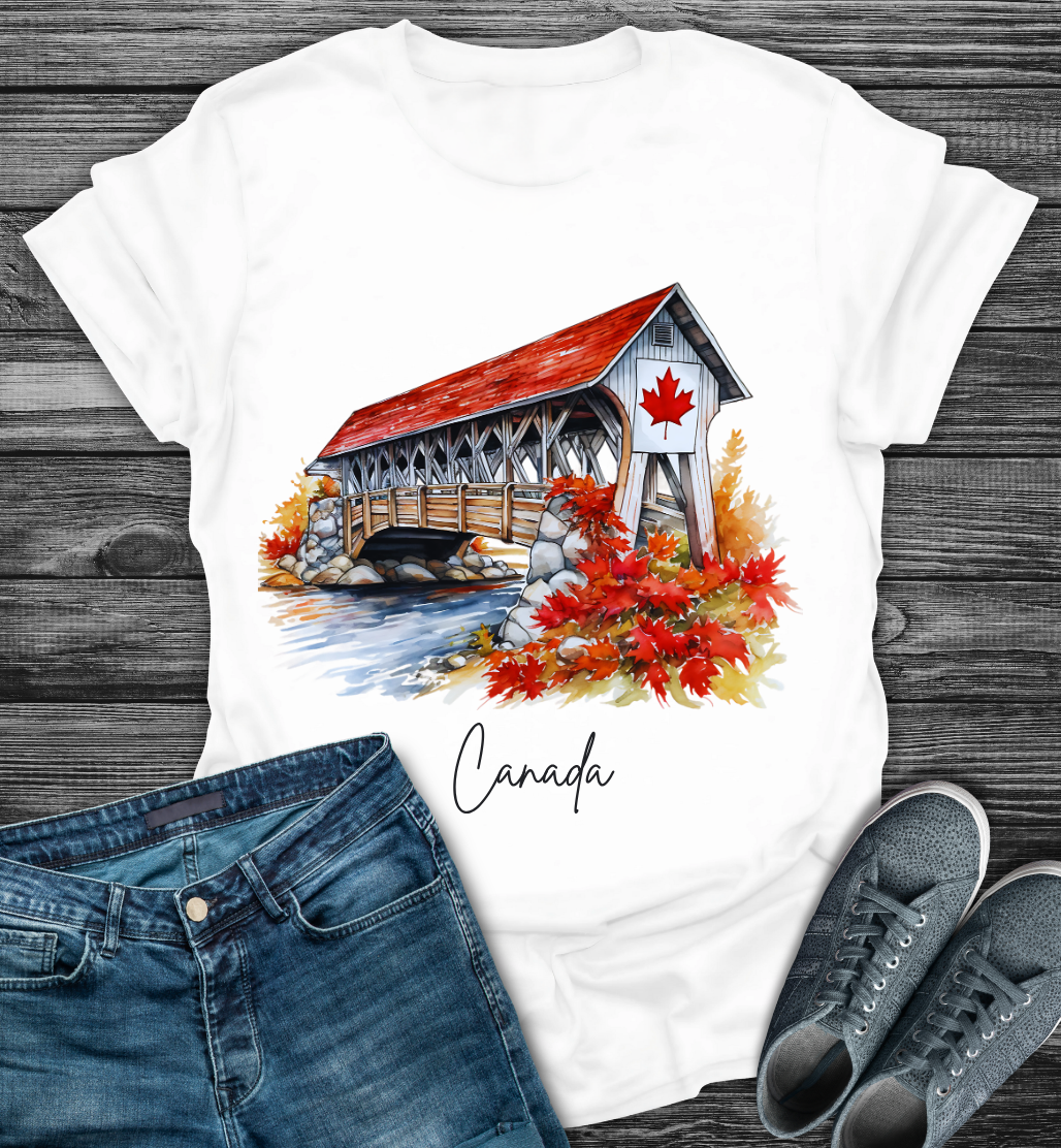 Autumn Maple Leaf Scenic Softstyle T-Shirt