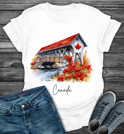 Autumn Maple Leaf Scenic Softstyle T-Shirt