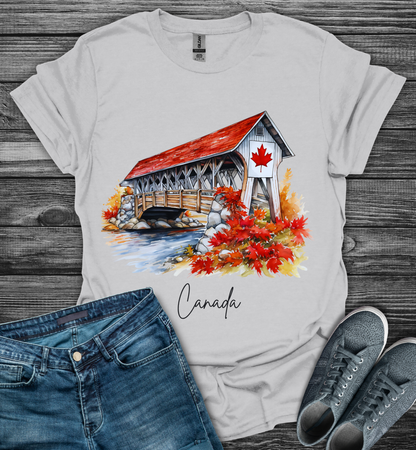 Autumn Maple Leaf Scenic Softstyle T-Shirt