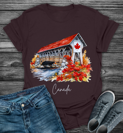 Autumn Maple Leaf Scenic Softstyle T-Shirt