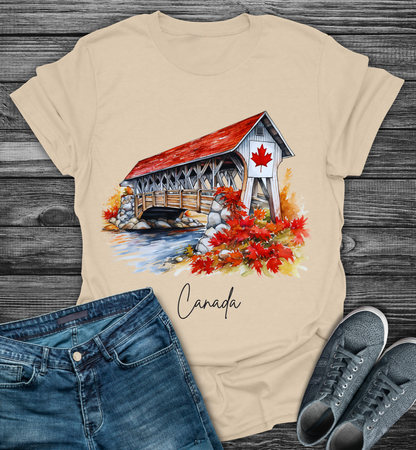 Autumn Maple Leaf Scenic Softstyle T-Shirt