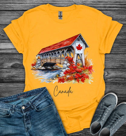 Autumn Maple Leaf Scenic Softstyle T-Shirt