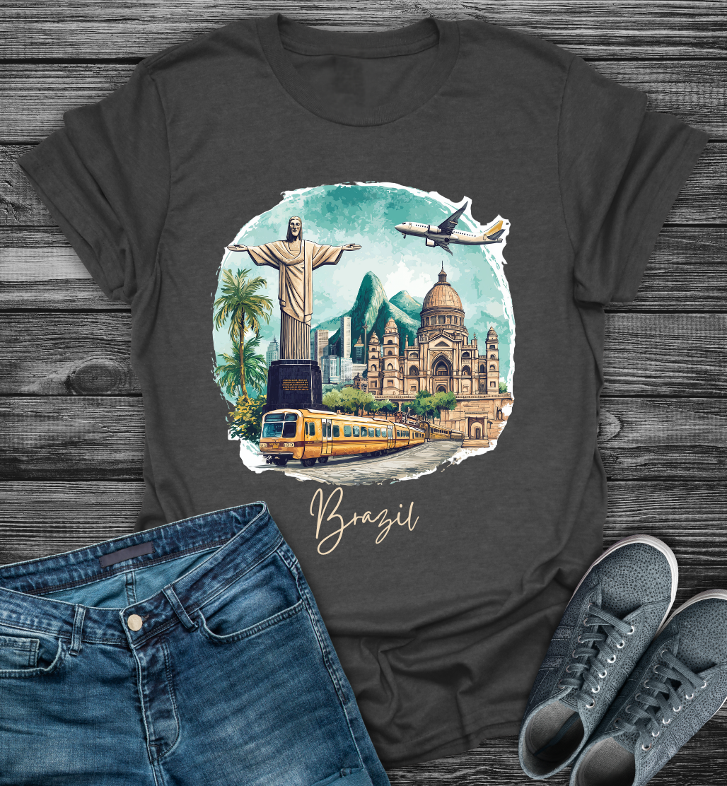 Brazil Rio Landmarks Softstyle T-Shirt