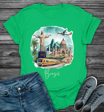 Brazil Rio Landmarks Softstyle T-Shirt