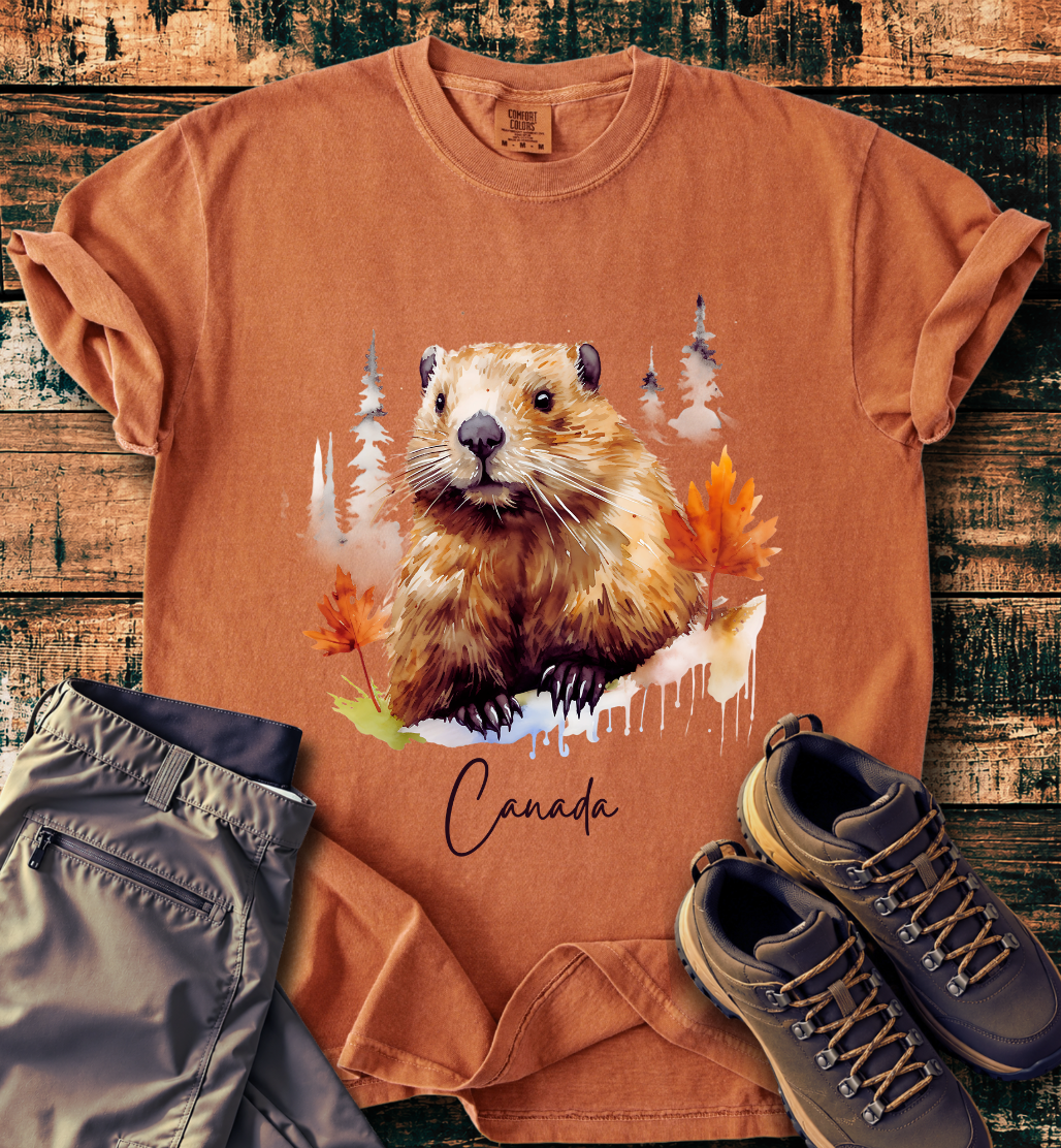 Canada Beaver Autumn T-Shirt