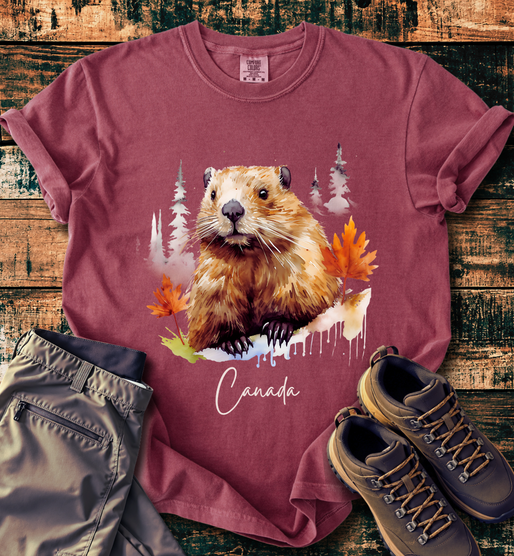 Canada Beaver Autumn T-Shirt