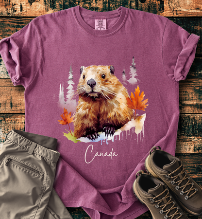 Canada Beaver Autumn T-Shirt