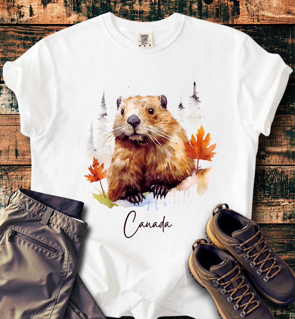 Canada Beaver Autumn T-Shirt