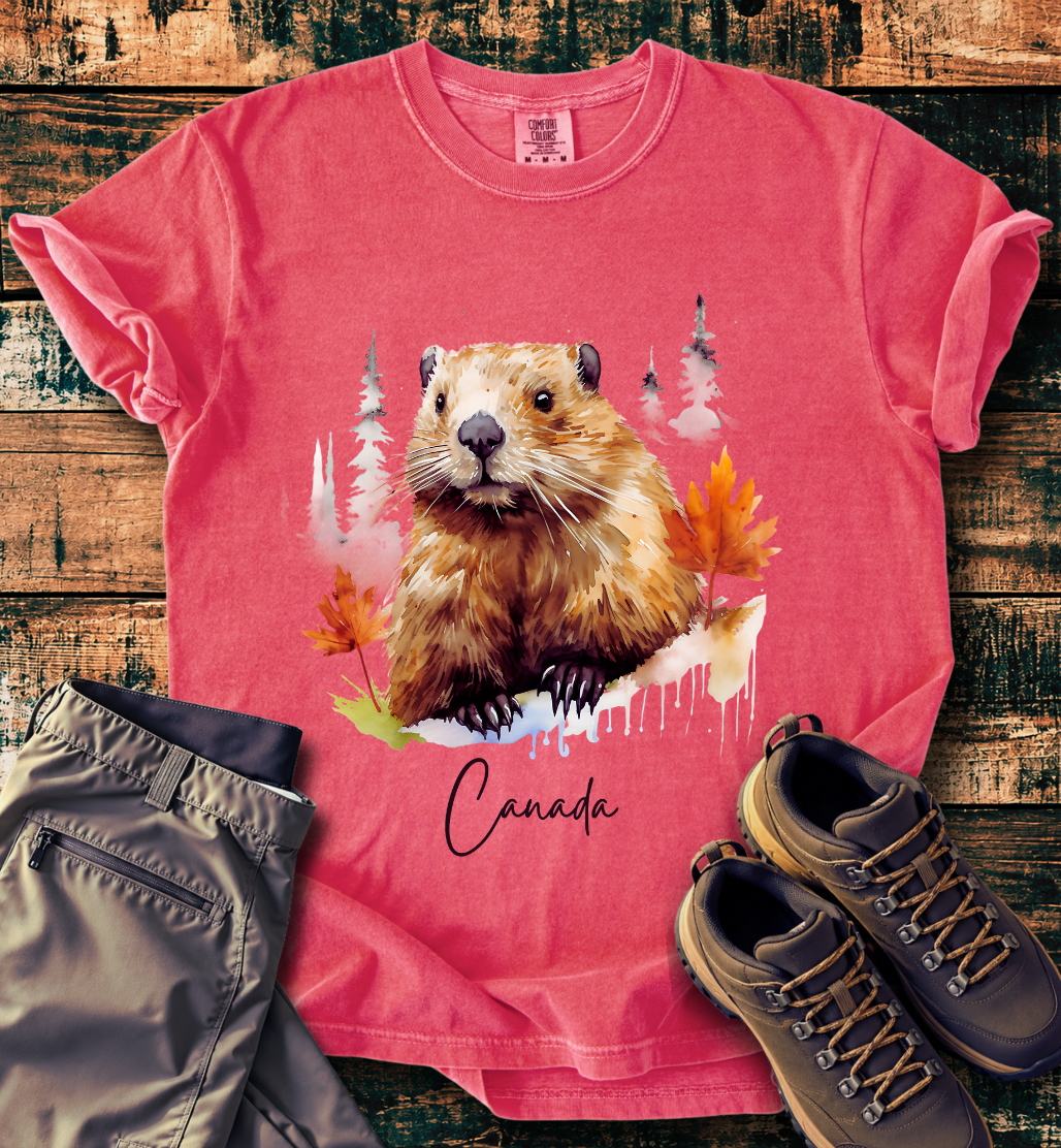 Canada Beaver Autumn T-Shirt