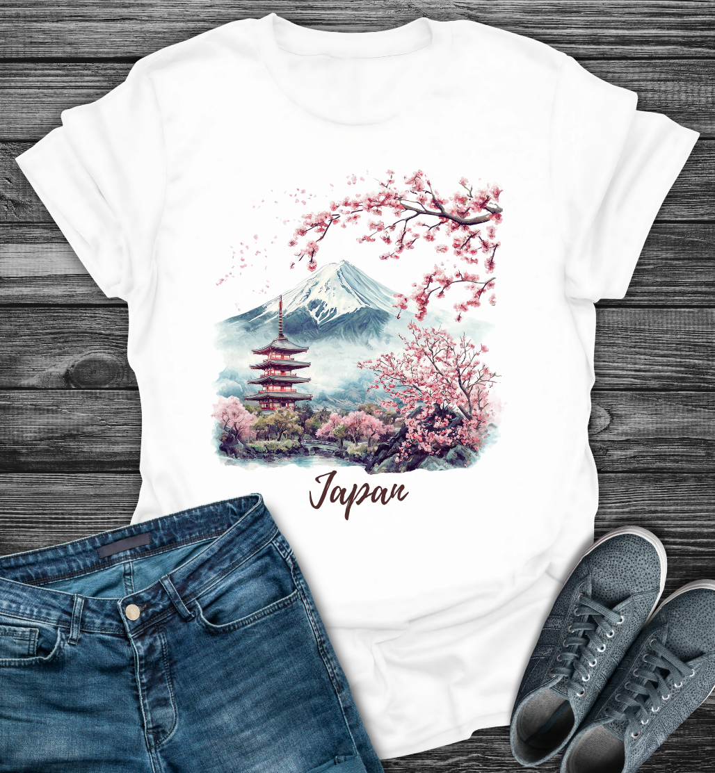 Japan Cherry Blossom Softstyle T-Shirt