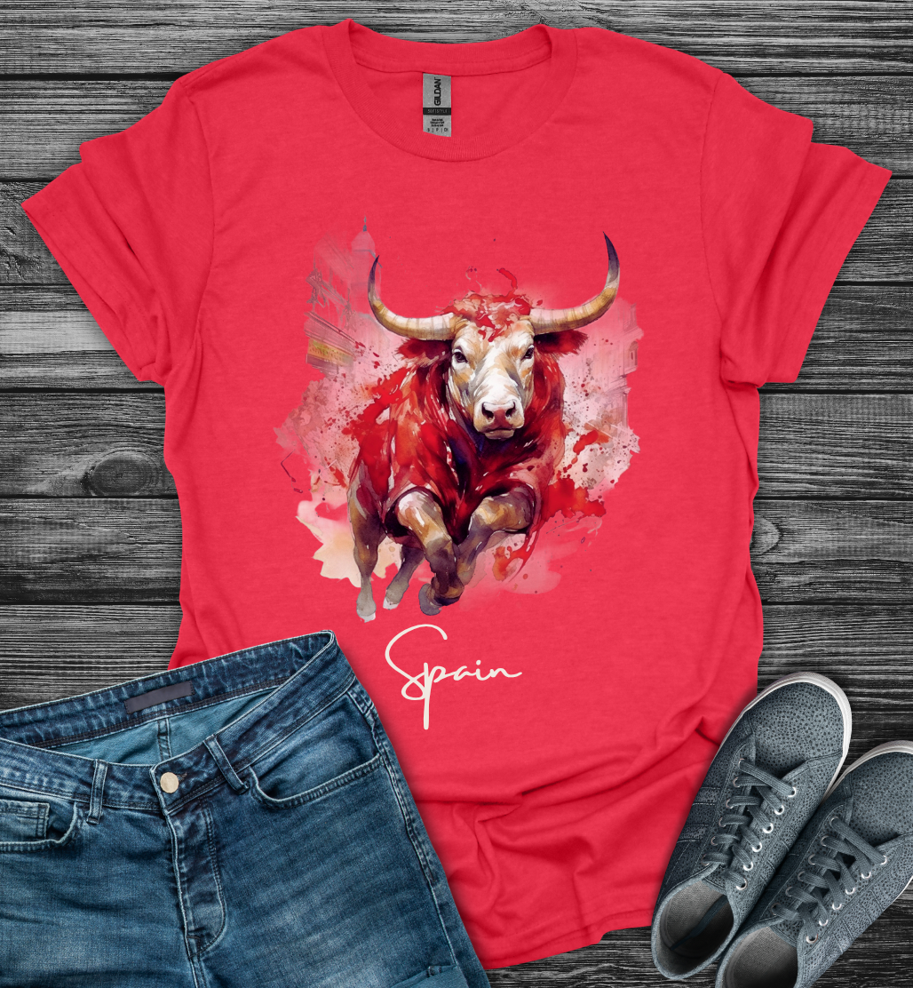 Spain Bullfight Spirit Softstyle T-Shirt