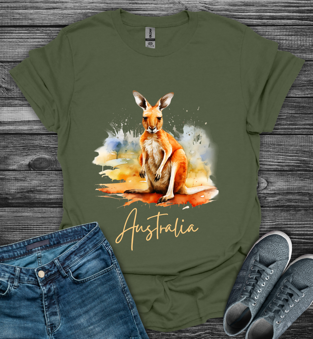 Australia Kangaroo Softstyle T-Shirt