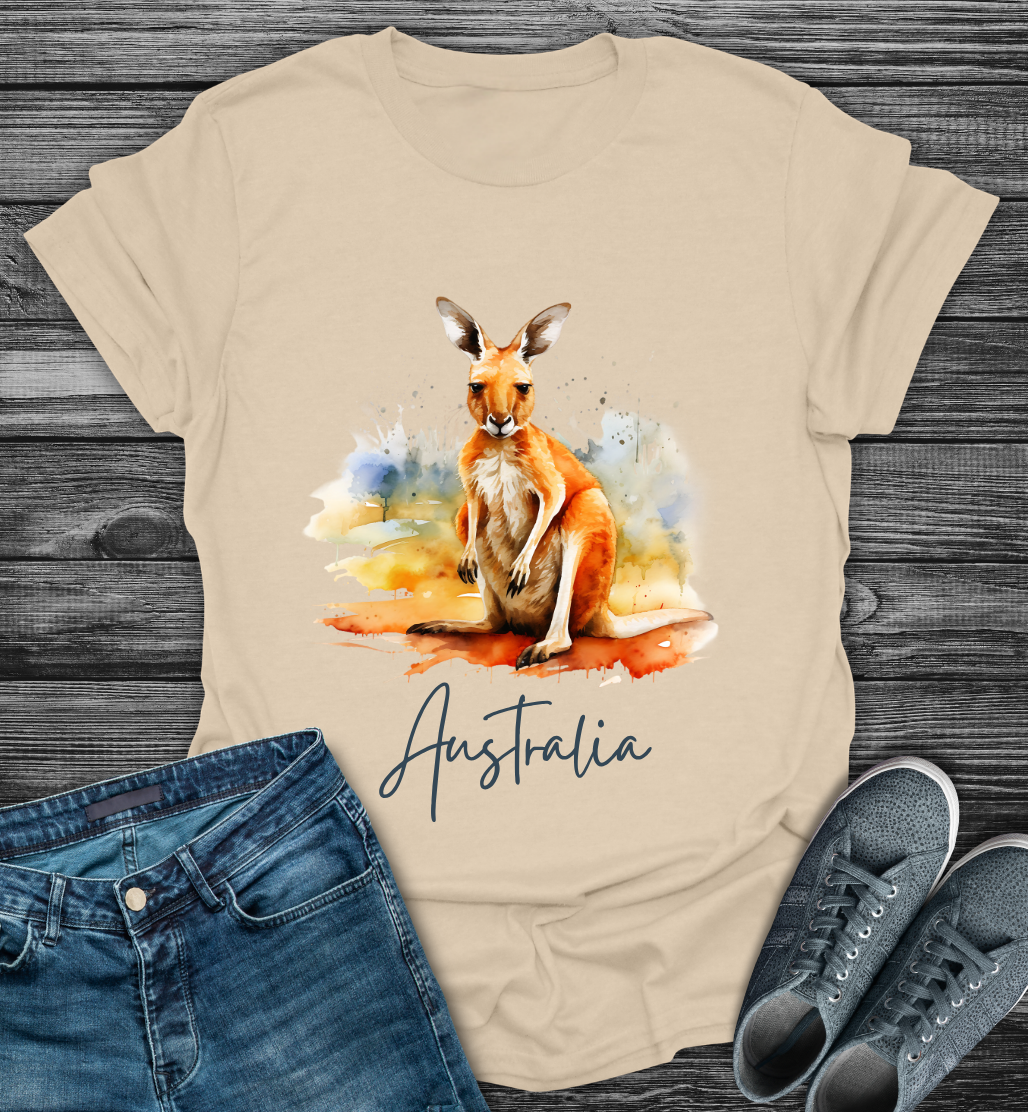 Australia Kangaroo Softstyle T-Shirt