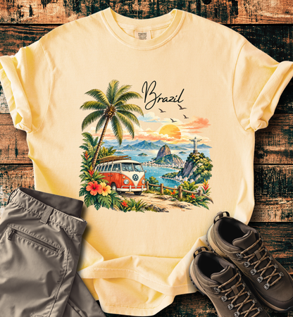Brazil Vintage VW Camper Van T-Shirt