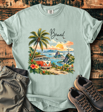 Brazil Vintage VW Camper Van T-Shirt
