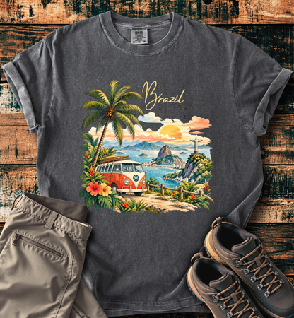 Brazil Vintage VW Camper Van T-Shirt