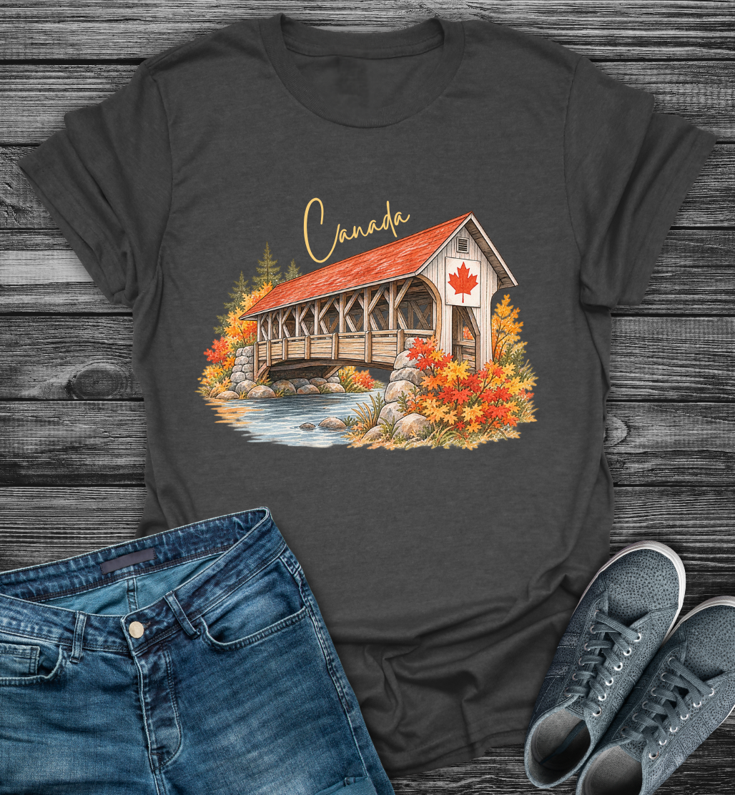 Canada Autumn Maple Leaf Scenic Softstyle T-shirt