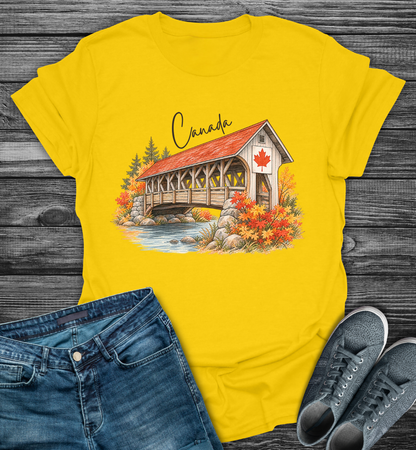 Canada Autumn Maple Leaf Scenic Softstyle T-shirt