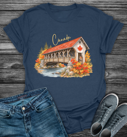 Canada Autumn Maple Leaf Scenic Softstyle T-shirt