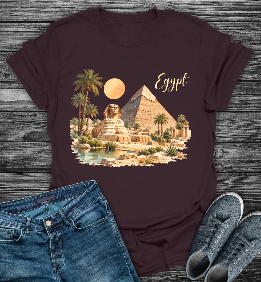 Egypt Pyramid Sphinx Softstyle T-Shirt