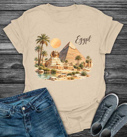 Egypt Pyramid Sphinx Softstyle T-Shirt