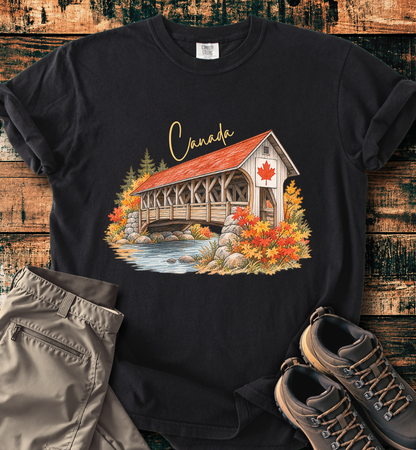 Canada Autumn Maple Leaf Scenic T-shirt