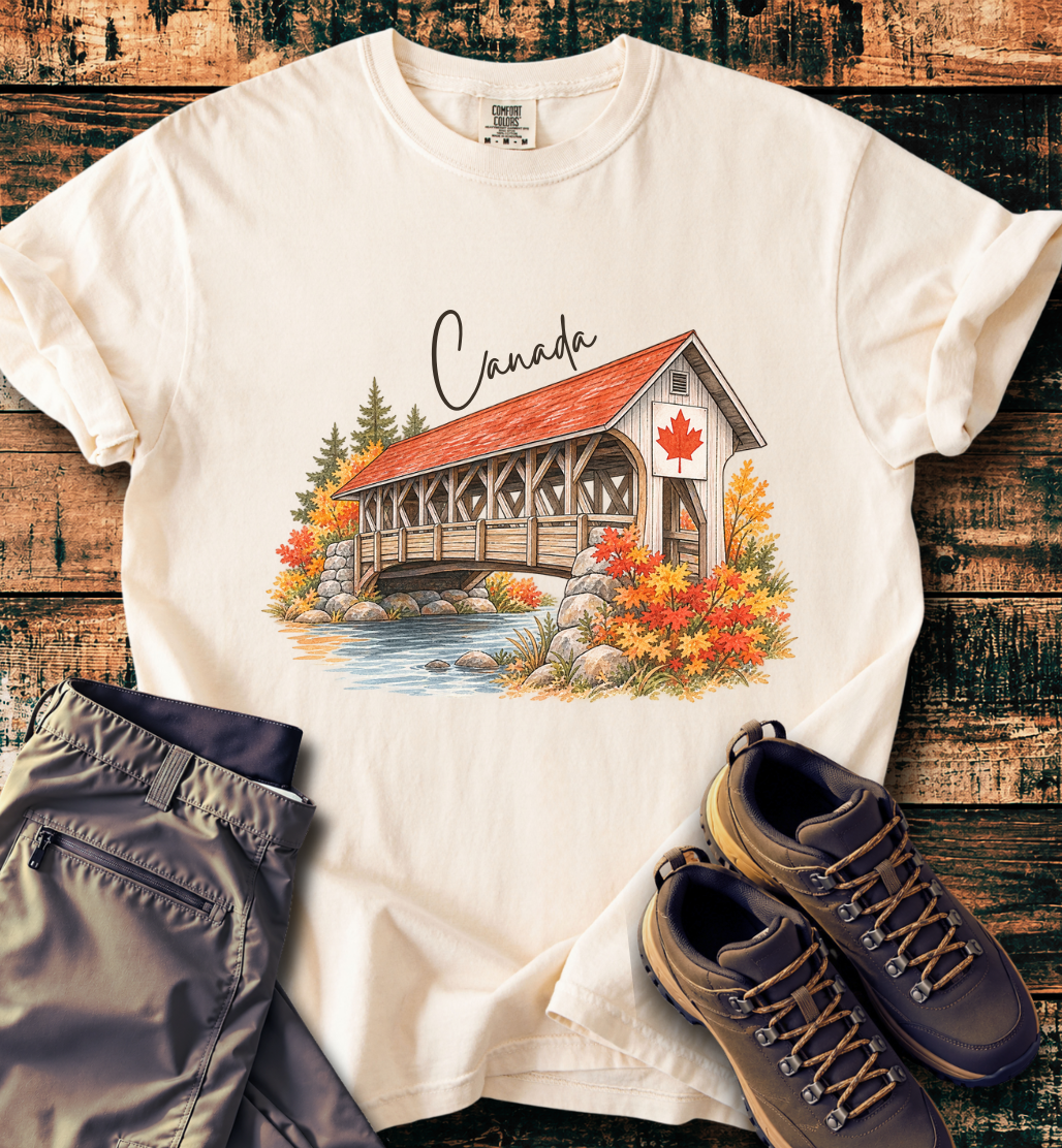 Canada Autumn Maple Leaf Scenic T-shirt