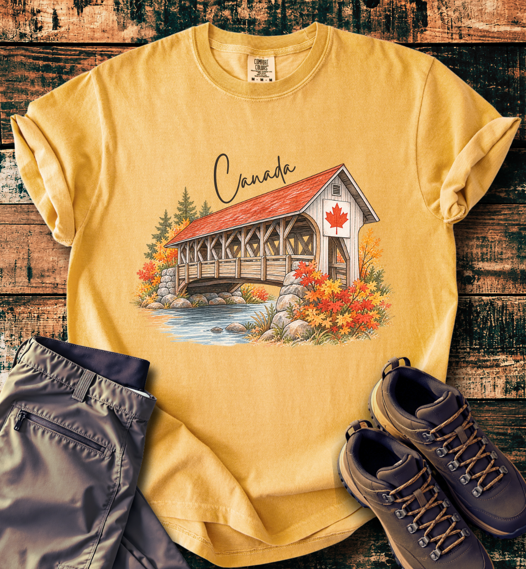 Canada Autumn Maple Leaf Scenic T-shirt