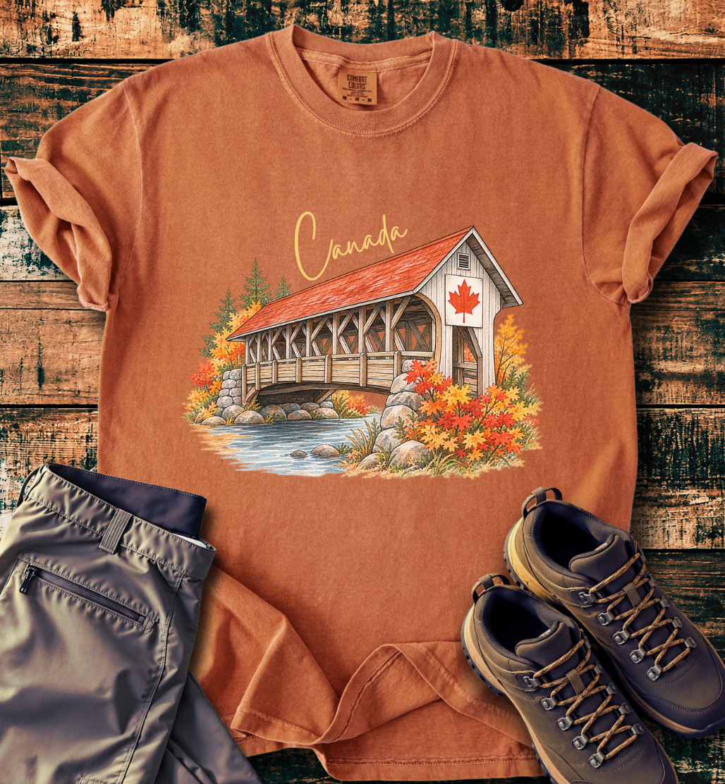Canada Autumn Maple Leaf Scenic T-shirt