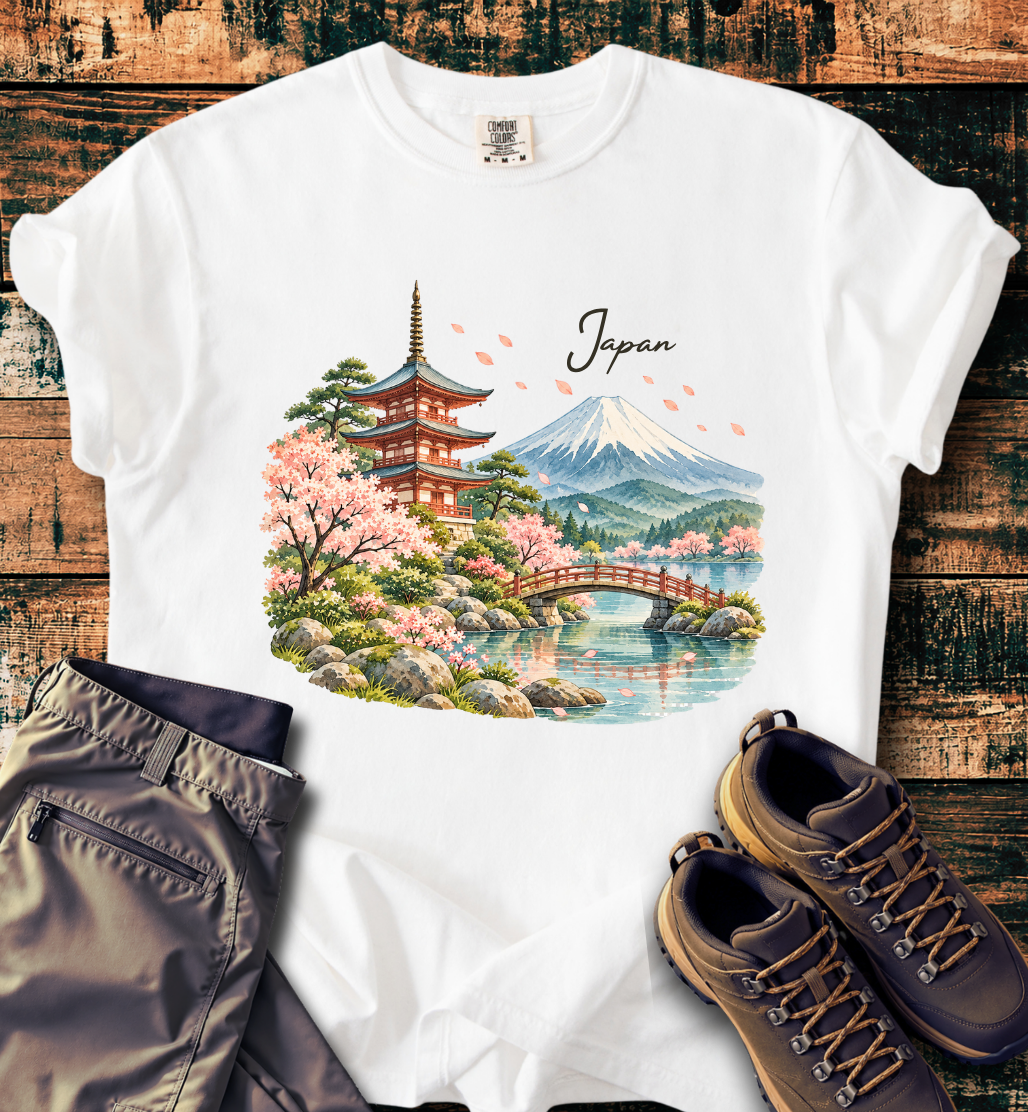 Japan Cherry Blossom T-Shirt