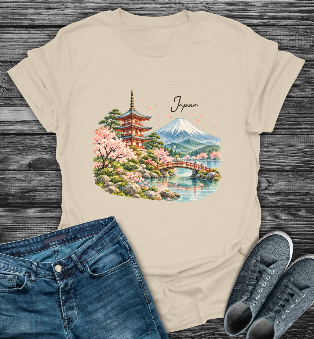 Japan Cherry Blossom Softstyle T-Shirt