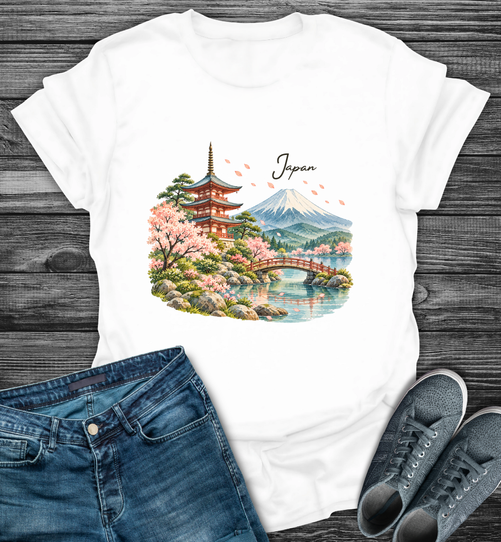 Japan Cherry Blossom Softstyle T-Shirt