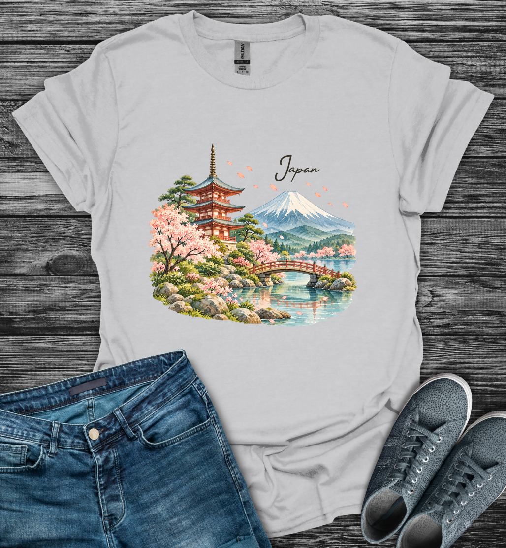 Japan Cherry Blossom Softstyle T-Shirt