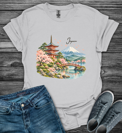 Japan Cherry Blossom Softstyle T-Shirt