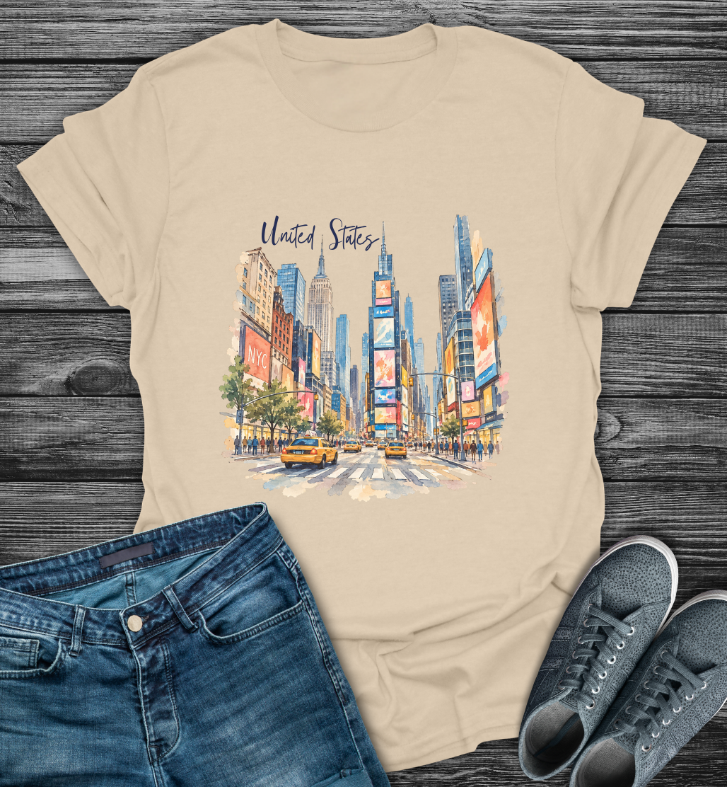 US Times Square Explorer Softstyle T-Shirt