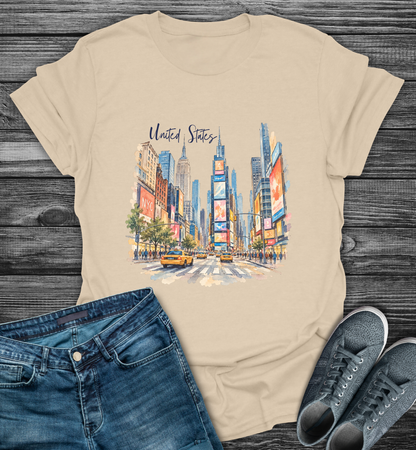 US Times Square Explorer Softstyle T-Shirt