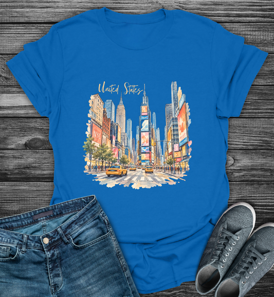 US Times Square Explorer Softstyle T-Shirt
