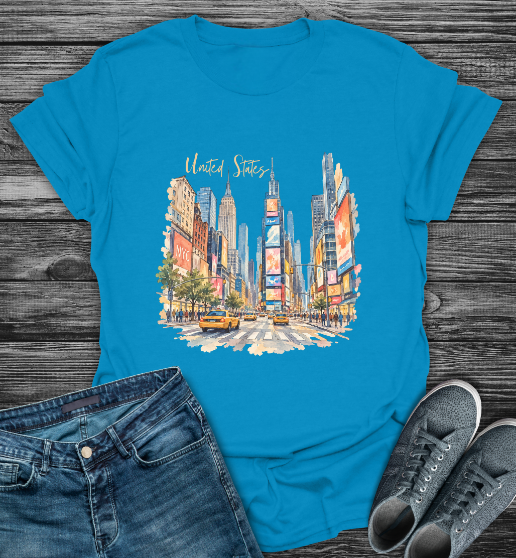 US Times Square Explorer Softstyle T-Shirt