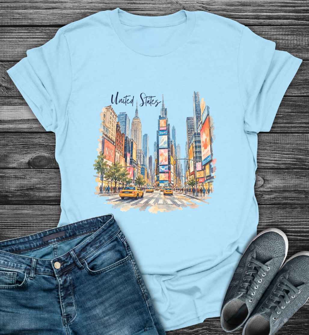 US Times Square Explorer Softstyle T-Shirt