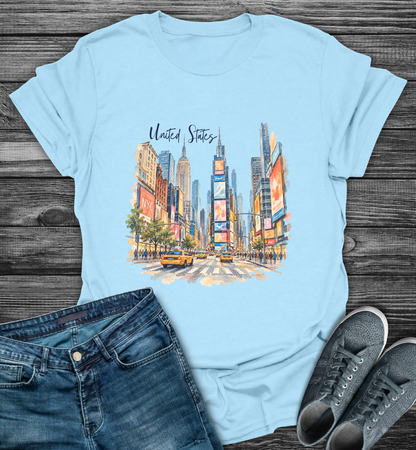 US Times Square Explorer Softstyle T-Shirt