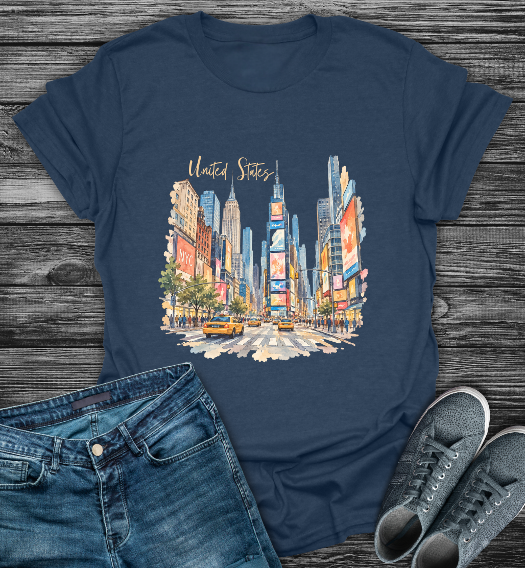 US Times Square Explorer Softstyle T-Shirt