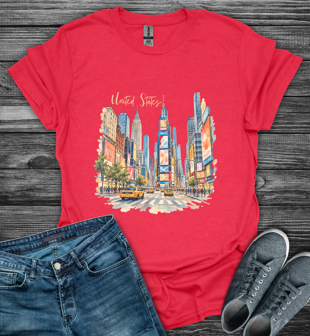 US Times Square Explorer Softstyle T-Shirt