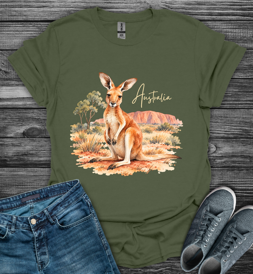 Australia Kangaroo Softstyle T-Shirt