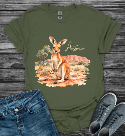 Australia Kangaroo Softstyle T-Shirt