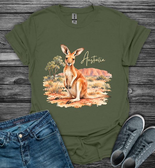 Australia Kangaroo Softstyle T-Shirt