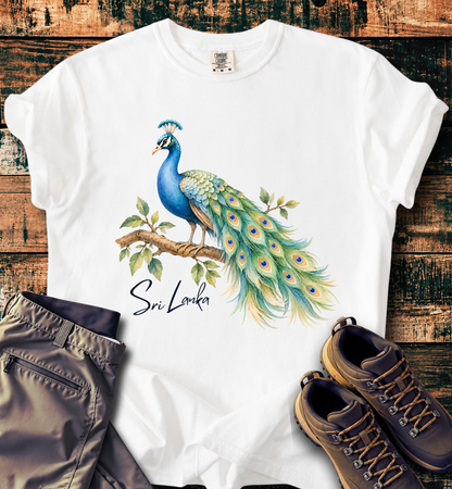 Sri Lanka Peacock Pride T-shirt