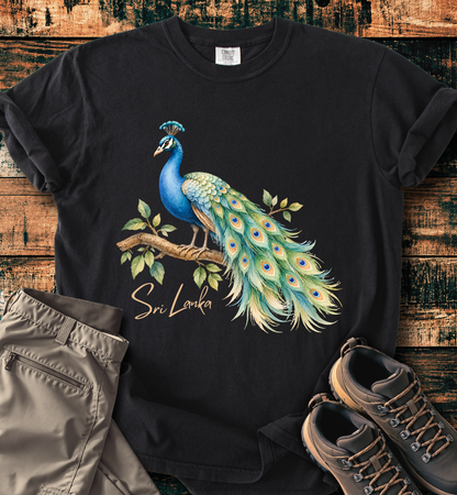 Sri Lanka Peacock Pride T-shirt