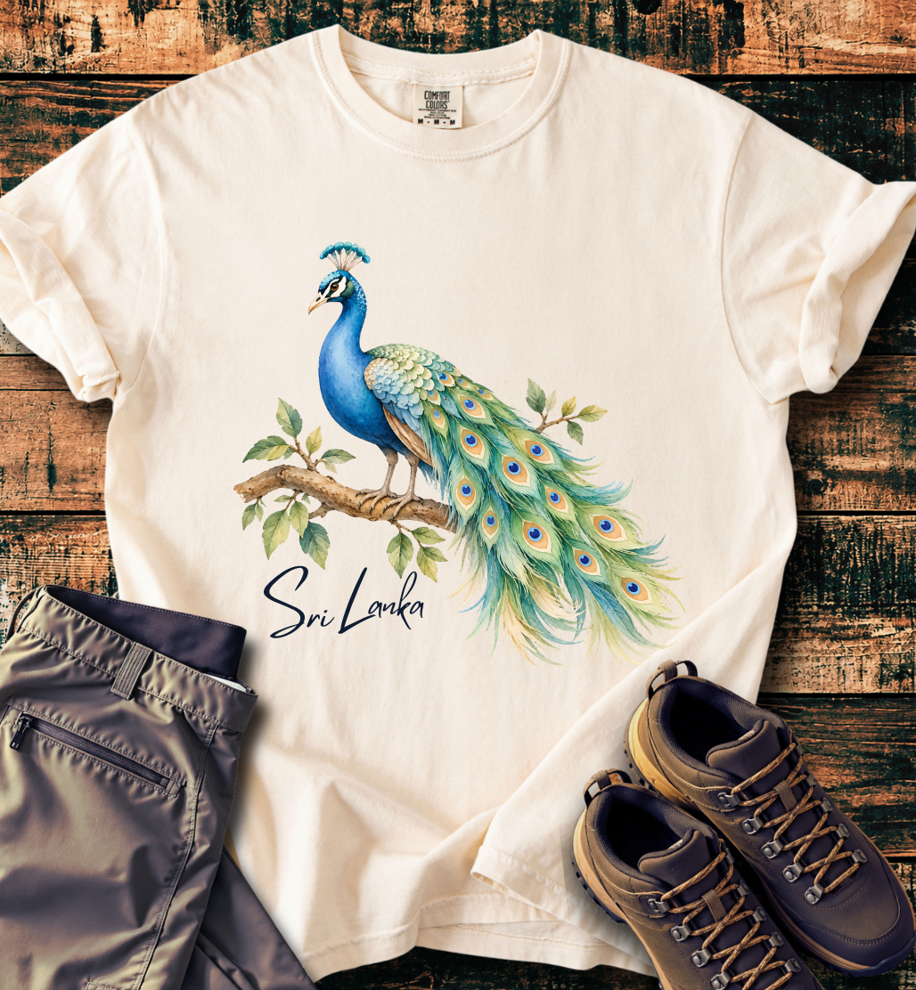 Sri Lanka Peacock Pride T-shirt